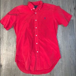 Adult Small Red Ralph Lauren button up